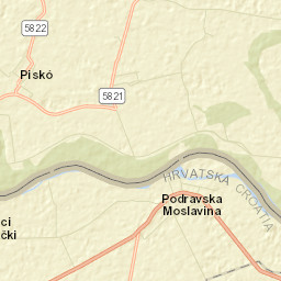 Podravska Moslavina Street Map