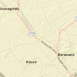 Beremend Street Map