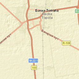 Bačka Topola Street Map