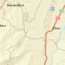 Comuna Băcia Street Map