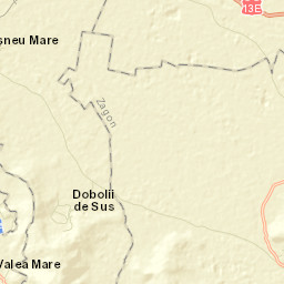 Comuna Boroşneu Mare Street Map