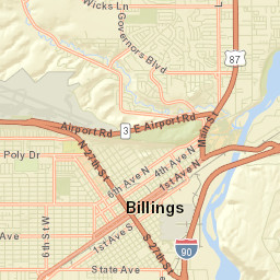 Billings Street Map