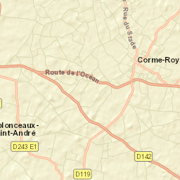Corme-Royal Street Map