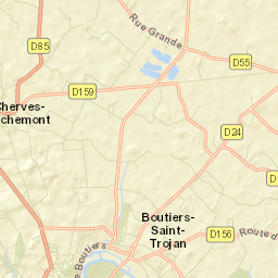 Cherves-Richemont Street Map