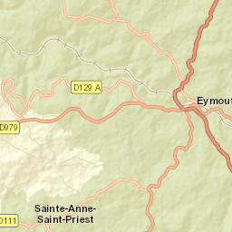 Eymoutiers Street Map
