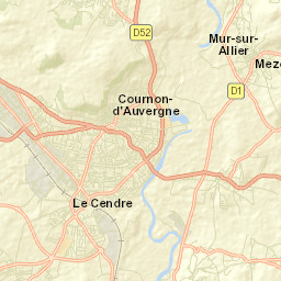 Cournon-d’Auvergne Street Map