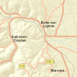 Boën-sur-Lignon Street Map