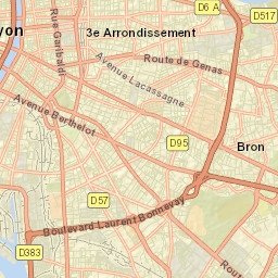 Saint-Fons Street Map