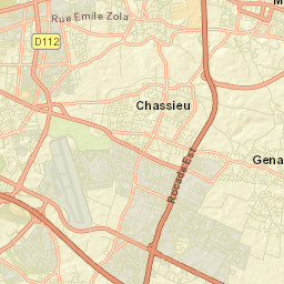 Genas Street Map