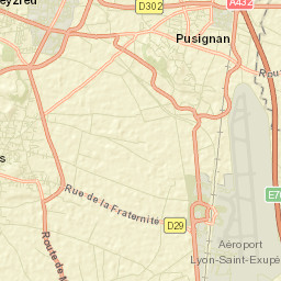 Pusignan Street Map