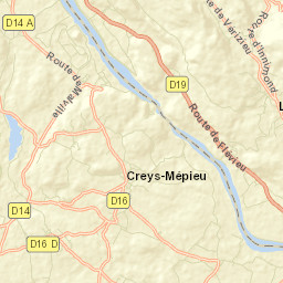 Creys-Mépieu Street Map