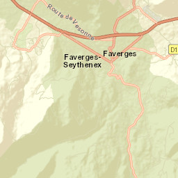 Faverges Street Map