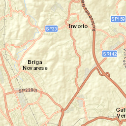 Briga Novarese Street Map