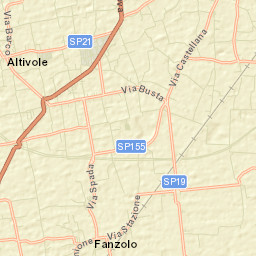 Fanzolo Street Map