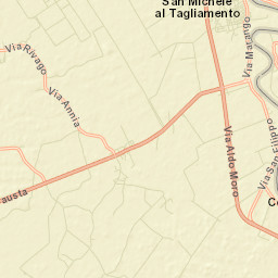 San Michele al Tagliamento Street Map