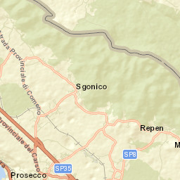Provincia di Trieste Street Map