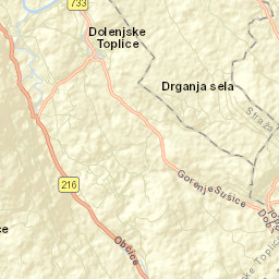 Dolenjske Toplice Street Map