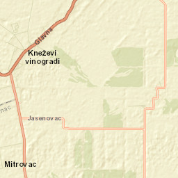 Kneževi Vinogradi Street Map
