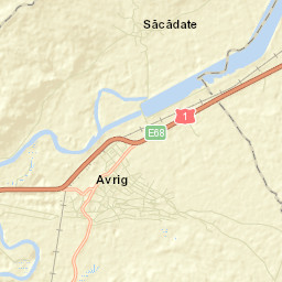 Oraş Avrig Street Map