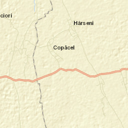 Comuna Hârşeni Street Map