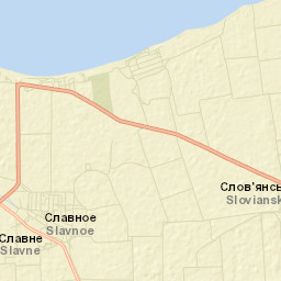Slavnoye Street Map