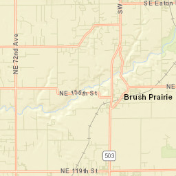 Brush Prairie Street Map