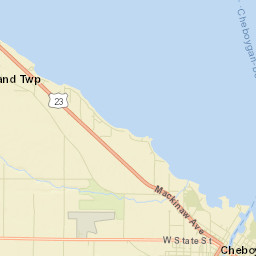 Cheboygan Street Map