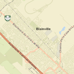 Blainville Street Map