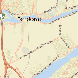 Terrebonne Street Map