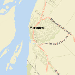 Varennes Street Map