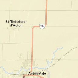 Acton Vale Street Map