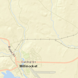 Millinocket Street Map