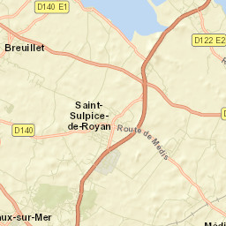Breuillet Street Map