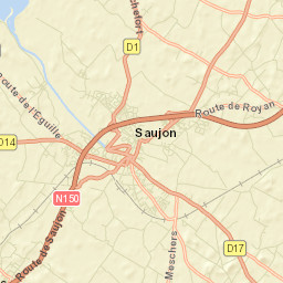 Saujon Street Map