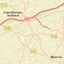 Saint-Romain-de-Benet Street Map