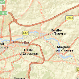 Magnac-sur-Touvre Street Map