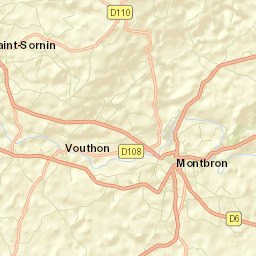 Montbron Street Map