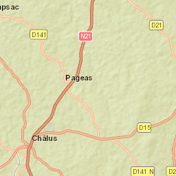 Châlus Street Map
