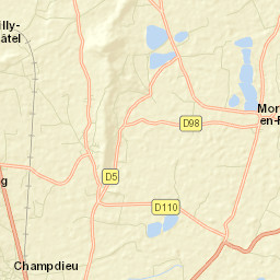 Champdieu Street Map