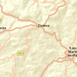 Saint-Martin-en-Haut Street Map