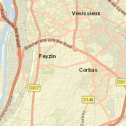 Feyzin Street Map