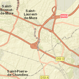 Saint-Bonnet-de-Mure Street Map