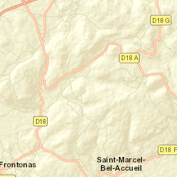 Frontonas Street Map
