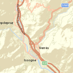 Issogne Street Map