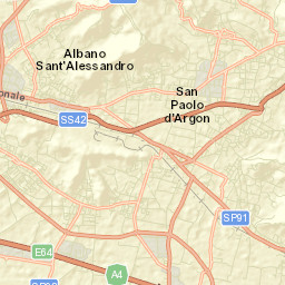 Costa di Mezzate Street Map