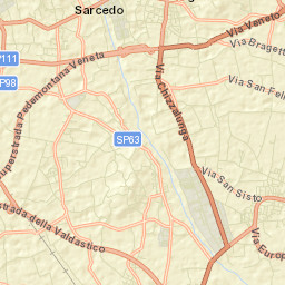 Sarcedo Street Map