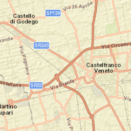 Castello di Godego Street Map