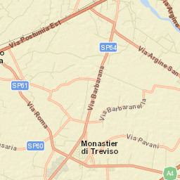Monastier di Treviso Street Map