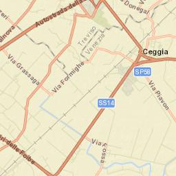 Ceggia Street Map
