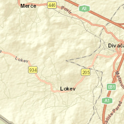 Divača Street Map